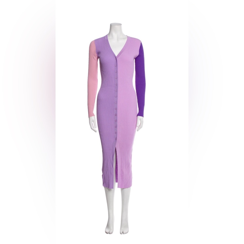 Staud Shoko Purple Dress